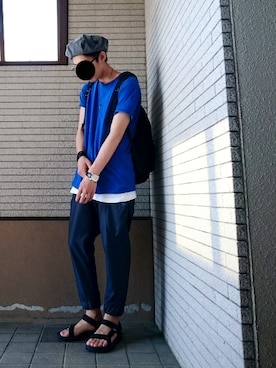 「FREAK'S STORE（フリークスストア）のアイテム（ハンチング/ベレー帽）」を使った、ぐっちさん（メンズ・175cm）の春コーディネート