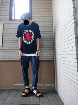 「FREAK'S STORE（フリークスストア）のアイテム（ハンチング/ベレー帽）」を使った、ぐっちさん（メンズ・175cm）の夏コーディネート