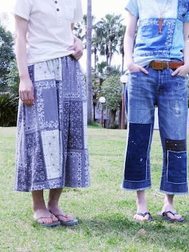 「アイテム（デニムパンツ）」を使った、OLD BETTY'Sさん（レディース）の夏コーディネート