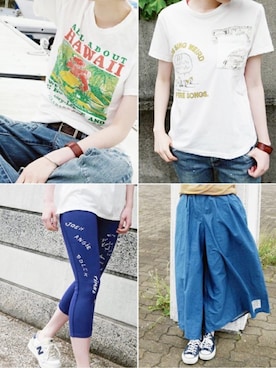 「アイテム（レギンス/スパッツ）」を使った、OLD BETTY'Sさん（レディース）の夏コーディネート