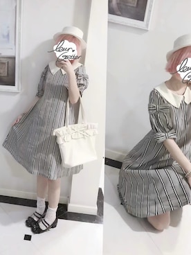 「Leur Getter（ルルゲッタ）のアイテム」を使った、小爱AIRA_さん（レディース・165cm）の夏コーディネート