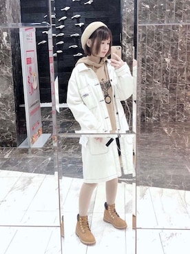 「TYAKASHAのアイテム（ジャケット/アウター）」を使った、小爱AIRA_さん（レディース・165cm）の夏コーディネート
