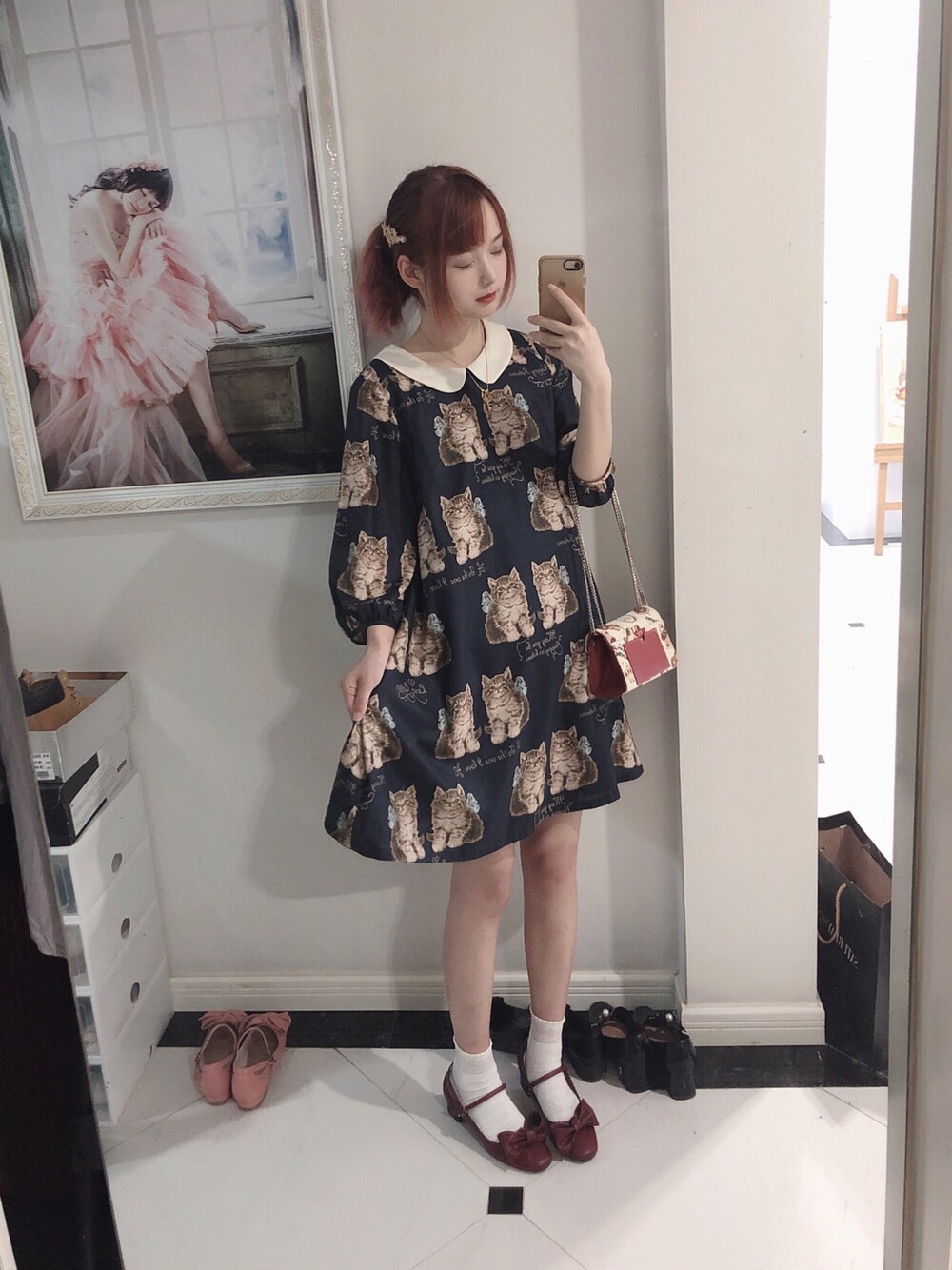 「夏、summer、LeurGetter、lolita、Kawaii」｜「Leur Getterのアイテム（ワンピース/ドレス、ブルー系）」を使った、小爱AIRA_さん（レディース・164cm）の夏コーディネートの1枚目の写真