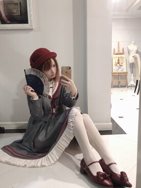 「Kawaii」｜「アイテム（ワンピース/ドレス）」を使った、小爱AIRA_さん（レディース・164cm）の秋コーディネート