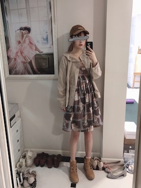 「Leur Getter（ルルゲッタ）のアイテム」を使った、小爱AIRA_さん（レディース・164cm）の秋コーディネート