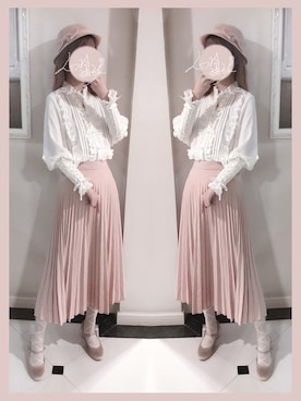 「axes femme POETIQUE（アクシーズファムポエティック）のアイテム（シューズ）」を使った、小爱AIRA_さん（レディース・164cm）の秋コーディネート