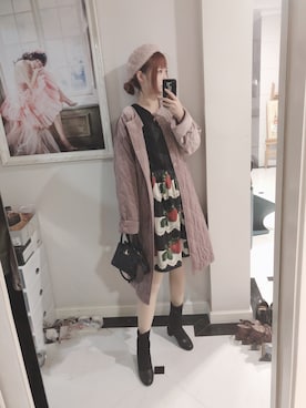 「Leur Getter（ルルゲッタ）のアイテム」を使った、小爱AIRA_さん（レディース・164cm）の冬コーディネート