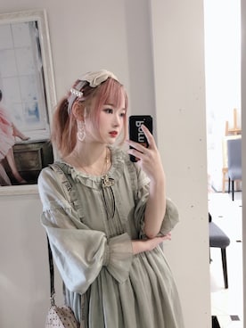 「Leur Getter（ルルゲッタ）のアイテム」を使った、小爱AIRA_さん（レディース・164cm）の春コーディネート
