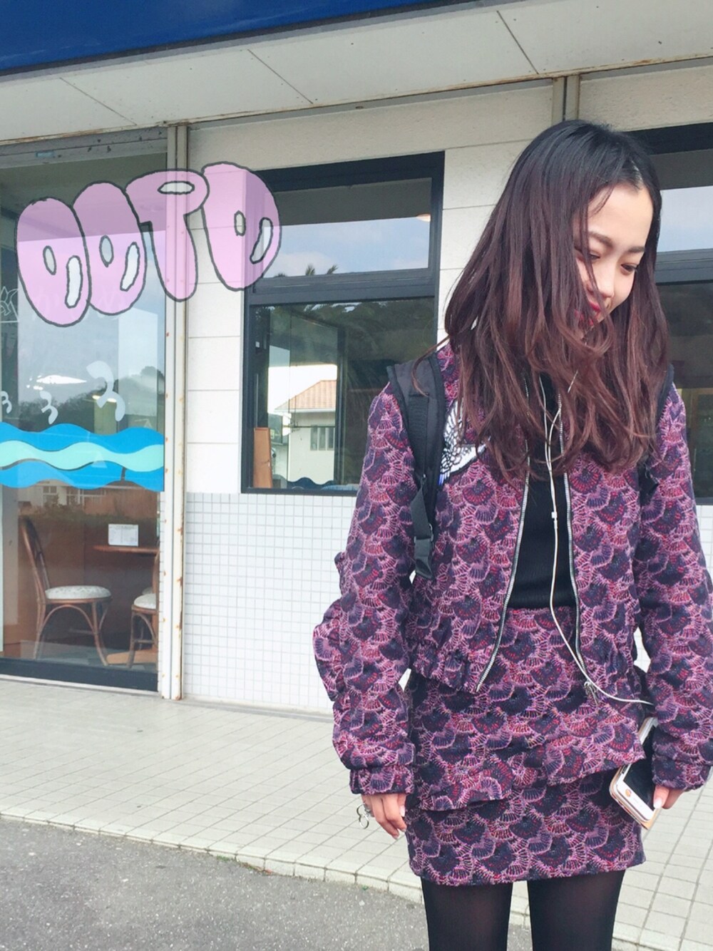 「セットアップ、ベルシュカ、Bershka」｜「Bershkaのアイテム（ジャケット/アウター、ピンク系）」を使った、Haru さん（レディース・151cm）の春コーディネートの1枚目の写真