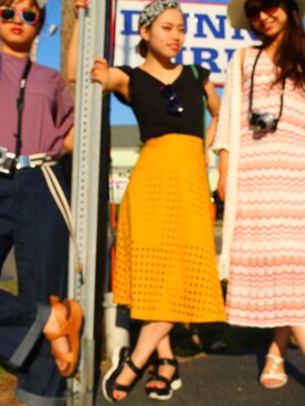「America」｜Haru さん（レディース・151cm）の春コーディネート
