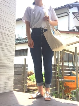 「シロティー」｜Haru さん（レディース・151cm）の夏コーディネート