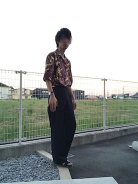 「アイテム（バングル/リストバンド）」を使った、タクヤさん（メンズ・175cm・20代）の夏コーディネート