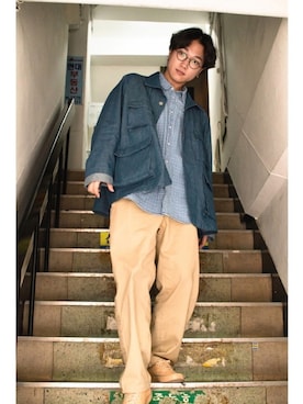 「Sillage（シアージ）のアイテム（ジャケット/アウター）」を使った、Rathmangoさん（メンズ・175cm）の春コーディネート