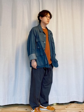 「Sillage（シアージ）のアイテム（ジャケット/アウター）」を使った、Rathmangoさん（メンズ・175cm）の春コーディネート