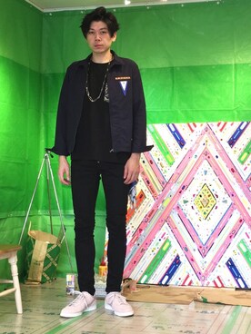 「アイテム（ブルゾン）」を使った、中瀬敦さん（メンズ・188cm・30代）の秋コーディネート