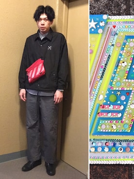 「アイテム（ブルゾン）」を使った、中瀬敦さん（メンズ・188cm・30代）の春コーディネート