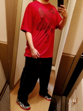 「スネーク柄」｜ささきさん（メンズ・163cm）の夏コーディネート