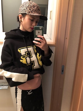 「FentyPumaByRihanna」｜ Yさん（レディース・155cm）の春コーディネート