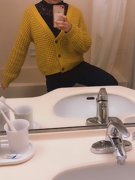 「マスタードイエロー」｜HITOさん（レディース・154cm）の春コーディネート