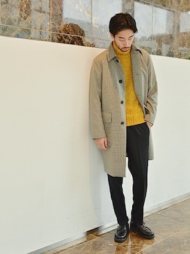 「Paraboot」｜「アイテム（ブーツ）」を使った、松木さん（メンズ・181cm）の秋コーディネート