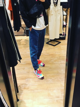 まーちんいえいさん（メンズ・180cm）の春コーディネート