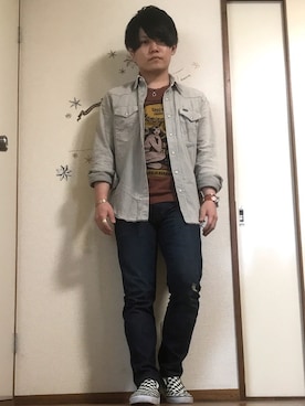 「Levi's（リーバイス）のアイテム（PC・スマホグッズ/家電）」を使った、Shogoさん（メンズ・161cm）の春コーディネート