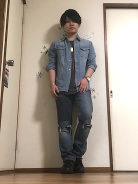 「Levi's（リーバイス）のアイテム（PC・スマホグッズ/家電）」を使った、Shogoさん（メンズ・161cm）の春コーディネート