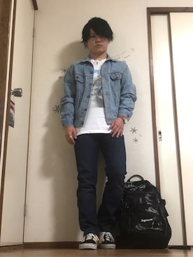 「Levi's（リーバイス）のアイテム（PC・スマホグッズ/家電）」を使った、Shogoさん（メンズ・161cm）の春コーディネート