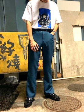 「hiromichi BY HIROMICHI NAKANO（ヒロミチ バイ ヒロミチナカノ）のアイテム」を使った、貧乏学生No.8さん（メンズ・178cm）の夏コーディネート