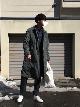 「Scye（サイ）のアイテム（デニムジャケット）」を使った、UTさん（メンズ・185cm）の春コーディネート