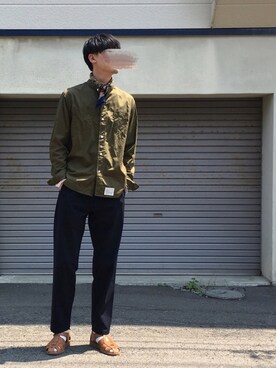 「commono reproducts（コモノリプロダクツ）のアイテム」を使った、UTさん（メンズ・186cm）の夏コーディネート