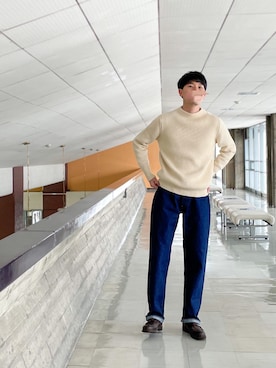 「Andersen-Andersen（アンデルセンアンデルセン）のアイテム」を使った、UTさん（メンズ・186cm）の冬コーディネート