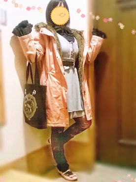 「axes femme（アクシーズファム）のアイテム（ワンピース、グリーン系）」を使った、はねはねさん（レディース・162cm）の春コーディネート