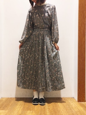 「SEVENDAYS=SUNDAY（セブンデイズサンデイ）のアイテム（ローファー）」を使った、あいりんさん（レディース・158cm）の冬コーディネート