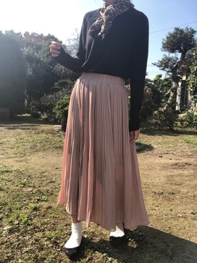「コーディネート」｜「アイテム（バレエシューズ）」を使った、あいりんさん（レディース・158cm）の秋コーディネート