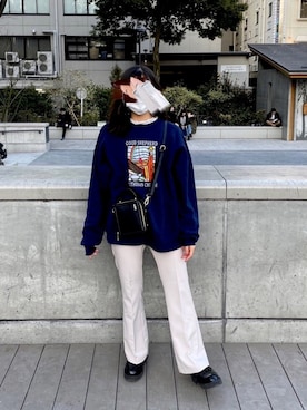 「& chouette（アンドシュエット）のアイテム（ショルダーバッグ）」を使った、takanaさん（レディース・158cm）の春コーディネート
