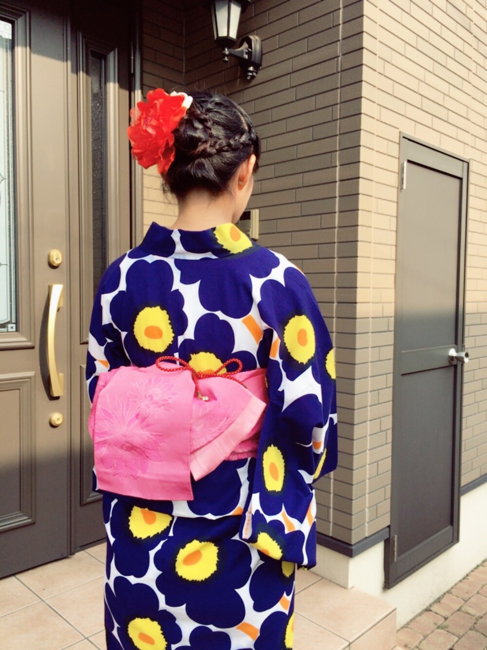 marimekkoの浴衣を使った人気ファッションコーディネート - WEAR