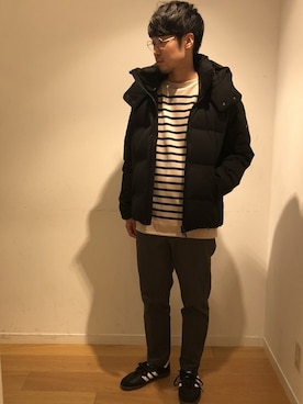「orcival」｜「アイテム（ダウンジャケット/コート）」を使った、HASHIMOTOさん（メンズ・175cm）の夏コーディネート