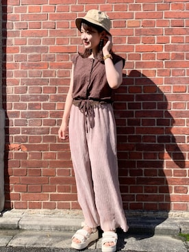 「Crisp」｜「アイテム（アナログ腕時計）」を使った、Rayさん（レディース・159cm）の夏コーディネート