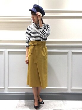 「マリンキャップ」｜Mayuさん（レディース・159cm）の冬コーディネート