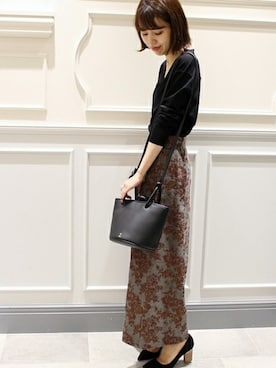 「アイテム（スカート、その他）」を使った、Mayuさん（レディース・159cm）の秋コーディネート