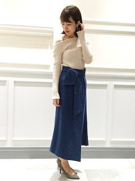「JANESMITH（ジェーンスミス）のアイテム」を使った、Mayuさん（レディース・159cm）の秋コーディネート