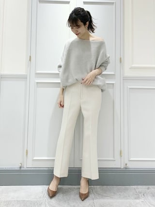 3連休限定！plage Fur Dolman プルオーバー 23AW グレー plage（プラージュ）の「Fur ドルマン プルオーバー◇（ニット