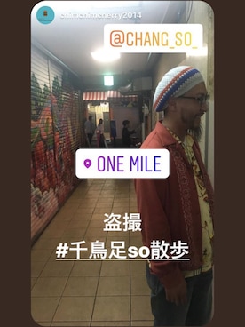 「RADIALL（ラディアル）のアイテム（帽子）」を使った、chang_so_さん（メンズ・174cm）の春コーディネート