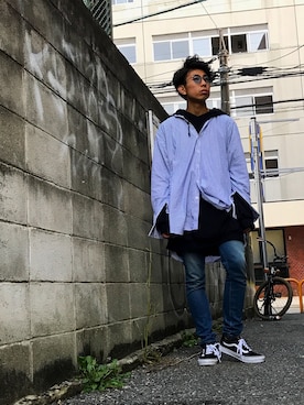 「alexanderwang（アレキサンダーワン）のアイテム（パンツ）」を使った、Yusuke Matumuraさん（メンズ・175cm）の秋コーディネート