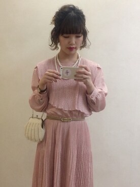 「Grimoire（グリモワール）のアイテム（ワンピース/ドレス）」を使った、kieさん（レディース・151cm）の夏コーディネート