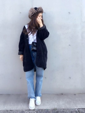 minimalist_aponさん（レディース・152cm）の冬コーディネート