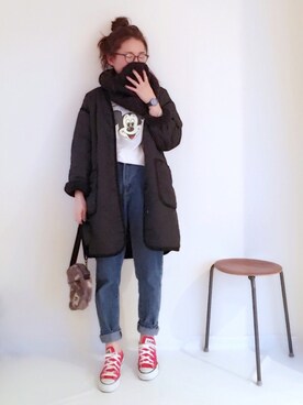 minimalist_aponさん（レディース・152cm）の冬コーディネート