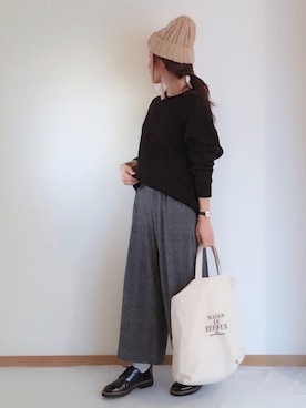 minimalist_aponさん（レディース・152cm）の冬コーディネート