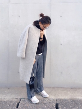 minimalist_aponさん（レディース・152cm）の冬コーディネート